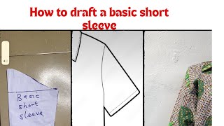 “How to Draft a Perfect Basic Short Sleeve | Beginner-Friendly Tutorial”| Pattern drafting 