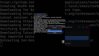 Tor browser on kali linux||👿😈 #attack #kalilinux #cybersecurity #darkweb #accessibility #hacking