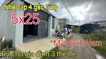 Bán căn nhà cấp 4 gác lửng sổ hồng riêng 5x25m giáp Hóc Môn .