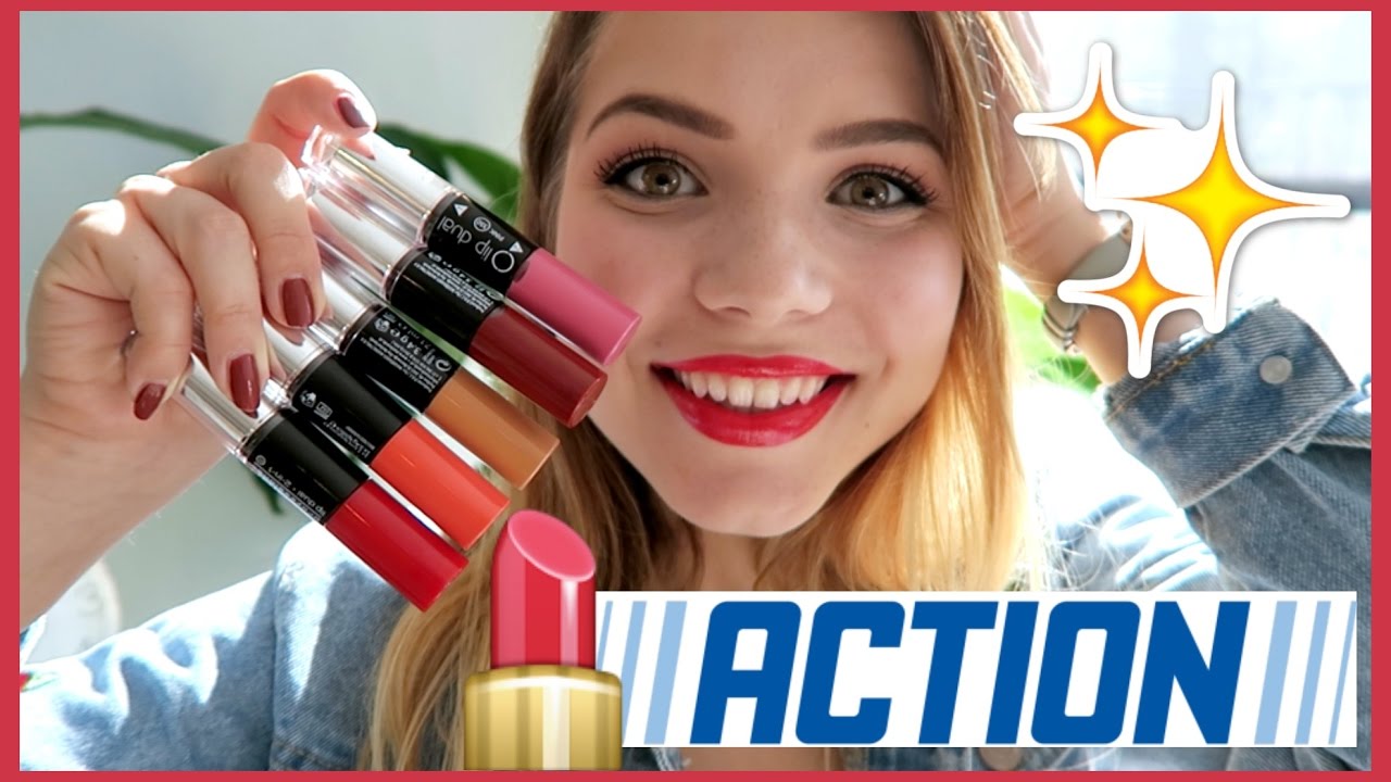 €1 ACTION LIPSTICK TEST! 💄 | Kristina K ❤