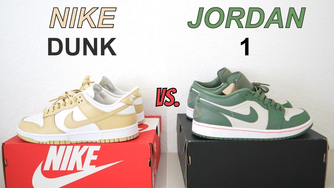 Which Is Better??? Nike Dunk vs Jordan 1 Low Comparison - YouTube