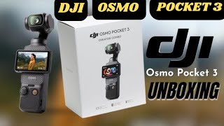 Dji Osmo Pocket 3 Creator Combo Unboxing !! Full Review !! Full Information