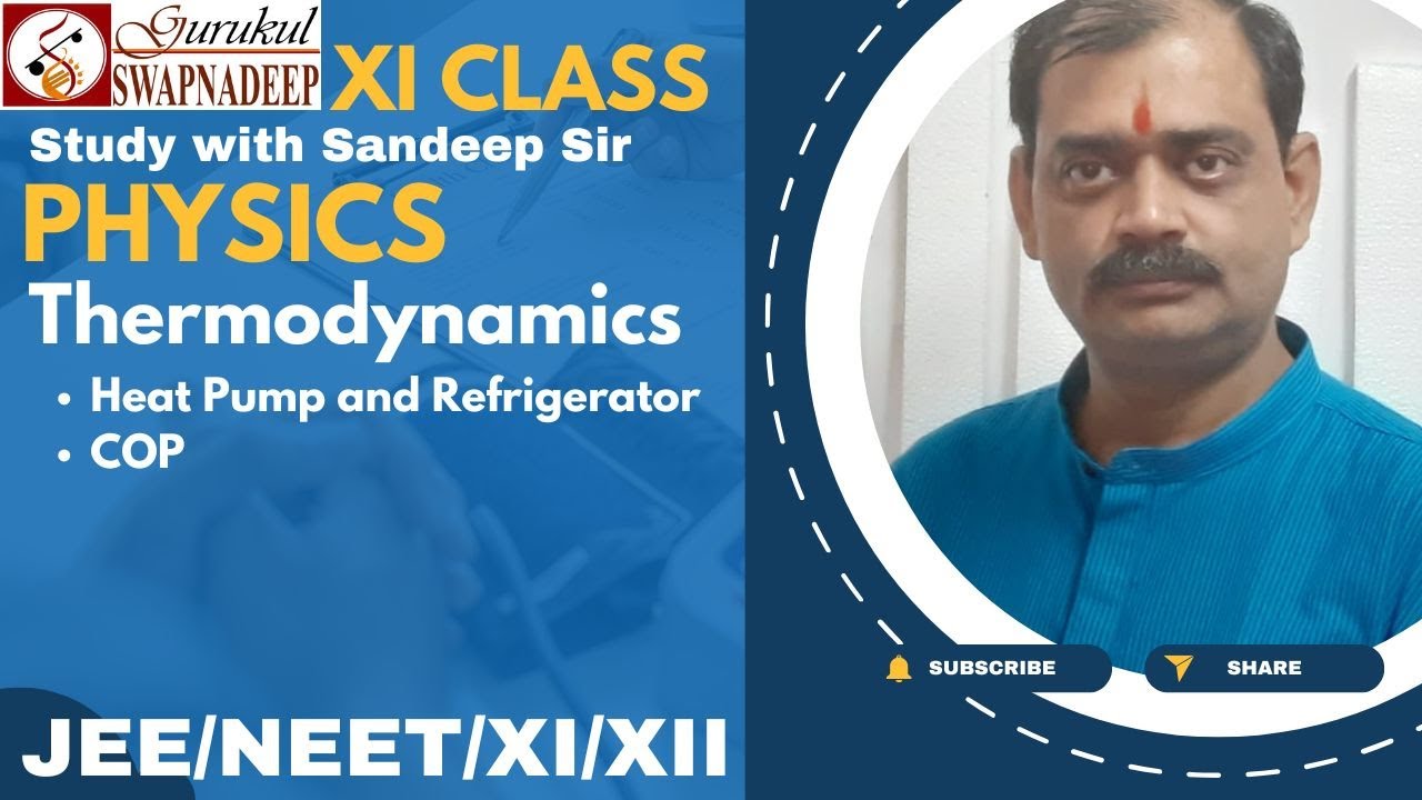 Heat Pump and Refrigerator | Thermodynamics Part 4 | Class 11 Physics | Study with Sandeep Sir