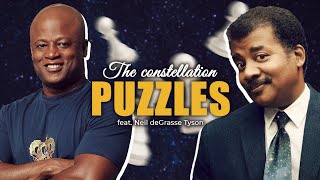 Neil deGrasse Tyson Talks Chess and Takes the Constellation Puzzle from GM Ashley