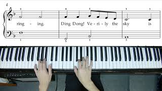 Download Lagu Ding Dong Merrily On High - Easy Piano Arrangement No. 1 - 195pts MP3