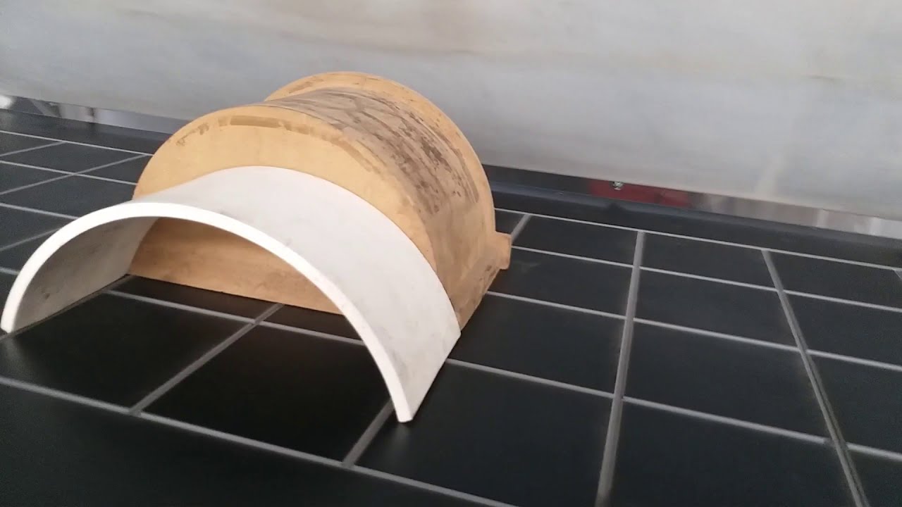 Corian, testing video of solid surface vacuum forming machine BYT CNC