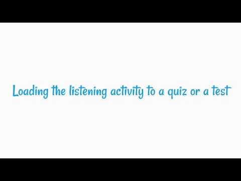 Loading the listening activity during a quiz or test in BlazeView/GoView (D2L)