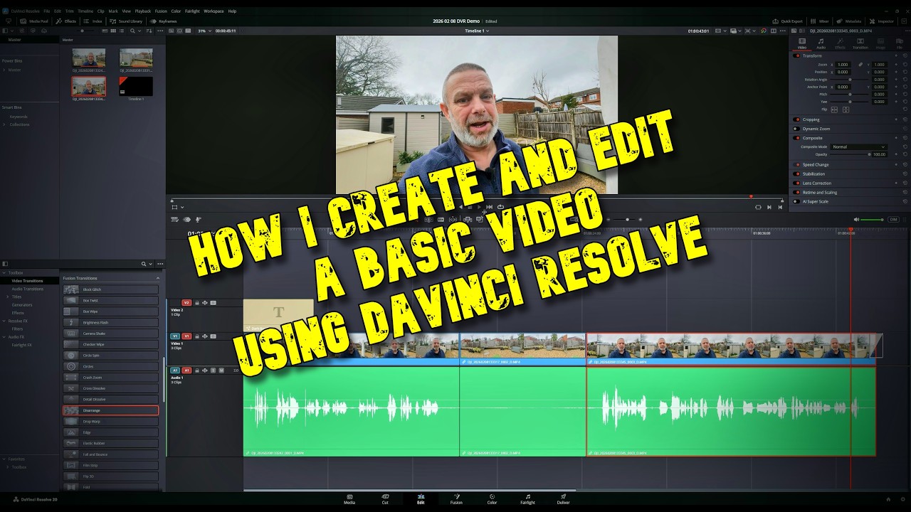 How I Use DaVinci Resolve to Edit Video - Beginner's Introduction - YouTube