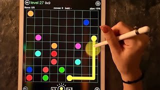 😴 iPad ASMR - Connecting the DOTS (Flow Free PART 2) - Clicky Whispers screenshot 3
