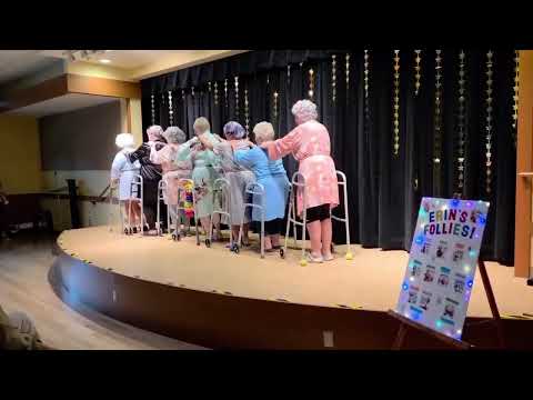 Old ladies dancing with walkers to Pretty Woman with surprise ending