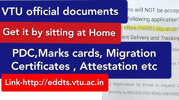 VTU official documents get it by sitting at home|Provisional degree certficates,Marks cards etc