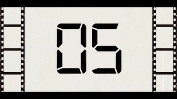 Countdown from 5 to 0 (Retro)