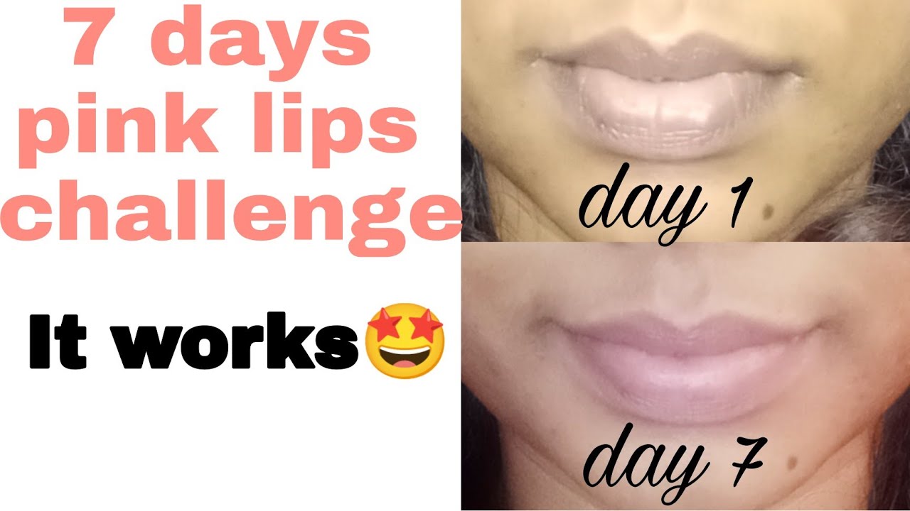 Let's try the 7 days pink lips challenge| It really works🤩| Remedy for dark lips