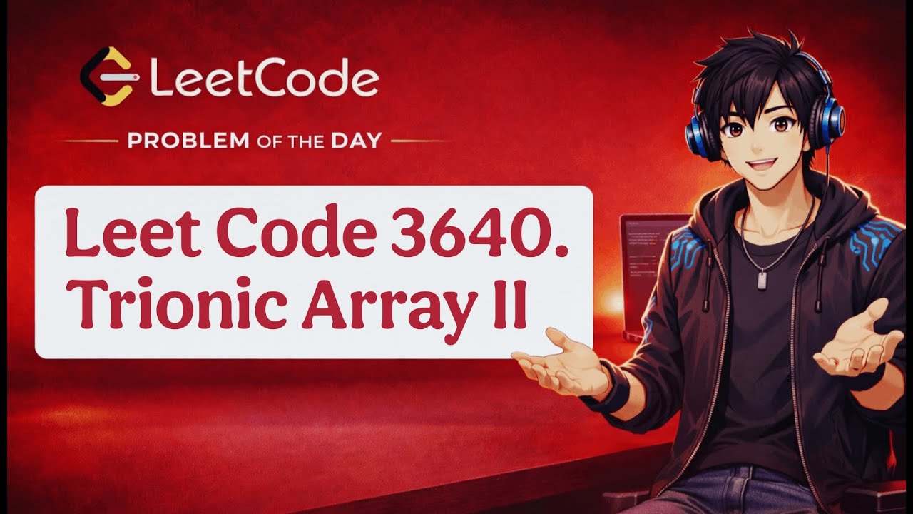 LeetCode 3640 | Trionic Array II - YouTube