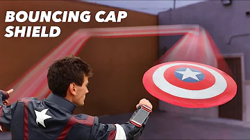 Real Captain America Shield That Actually Bounces Back! - OVER 100 FT BOUNCE!!!