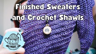 Finished Sweaters and Crochet Shawls ¦ The Corner of Craft Knitting &amp; Crochet Podcast Ep. 94