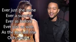 John Legend and Ariana Grande -  Beauty and the Beast karaoke