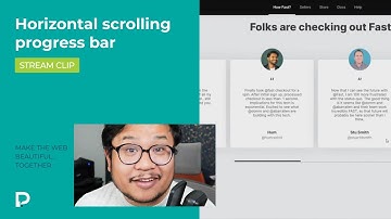 Horizontal scrolling progress bar in Webflow - Tutorial (2021)