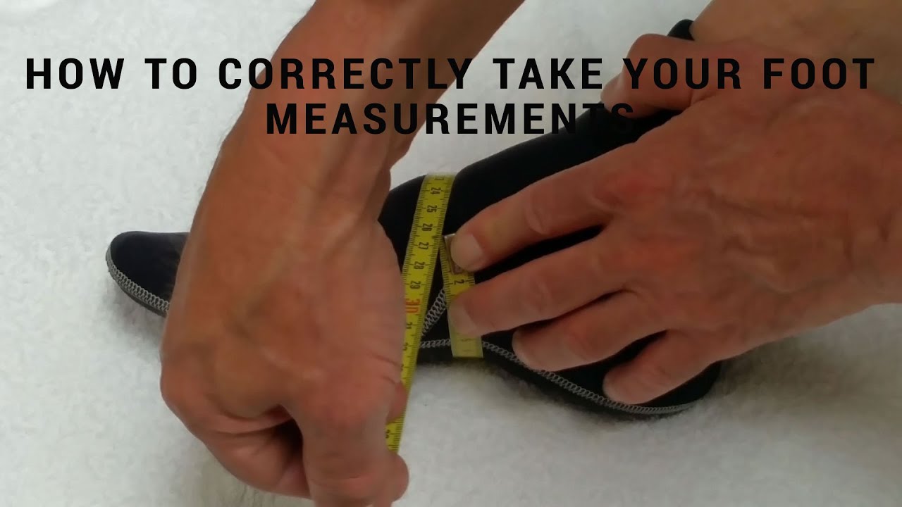 How to correctly take your foot measurements - YouTube