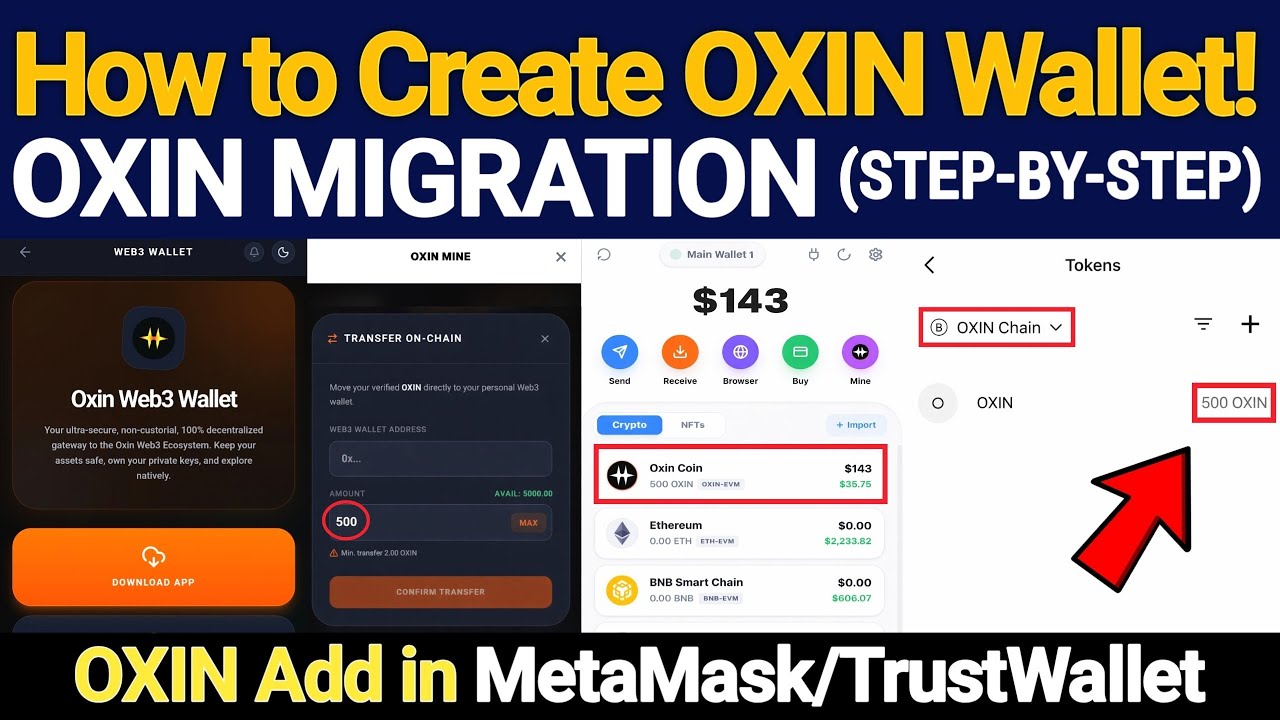 Oxin Rp OXIN Chain App - How to Create OXIN Wallet and Migrate Coin | How To ...