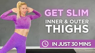 ? THE MOST EFFECTIVE ? Inner & Outer Thighs exercises for home workouts | Workouts By ZZ