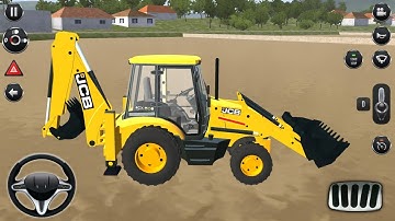 JCB Backhoe Loader Driving - Bus Simulator Indonesia #26 - Android Gameplay