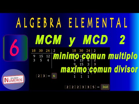 6. MCM y MCD 2.