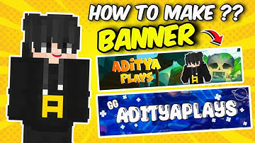 How to make MINECRAFT CHANNEL BANNER in ANDROID! 😍(Easy And Professional)|How to make youtube Banner