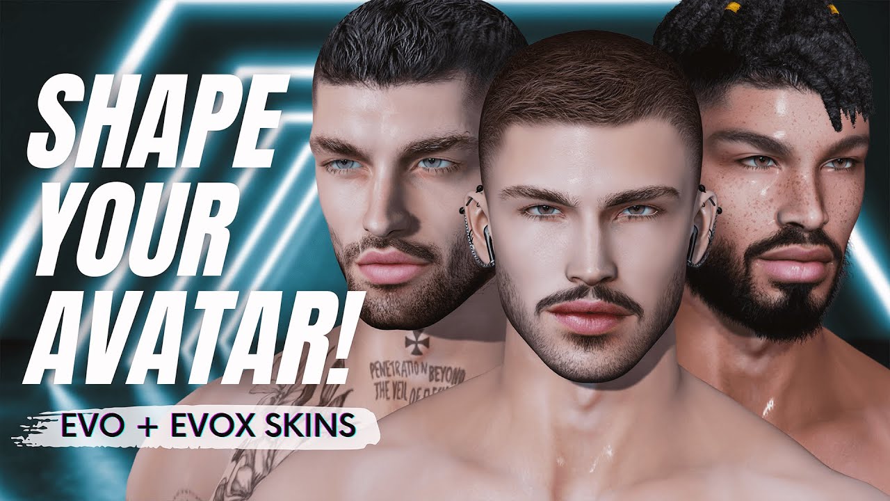 SECOND LIFE NEW Shapes & Upgrade Your Avatar! ALL Lelutka Heads & EvoX Skins! YouTube