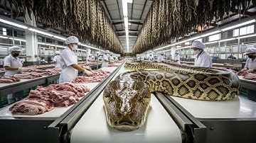 Inside the giant SNAKE PRODUCER: The Fascinating Process From Farm to Luxury Product (Full PROCESS)