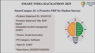 SmartCampus AI: Proactive ERP for Student Success | SIH 2025
