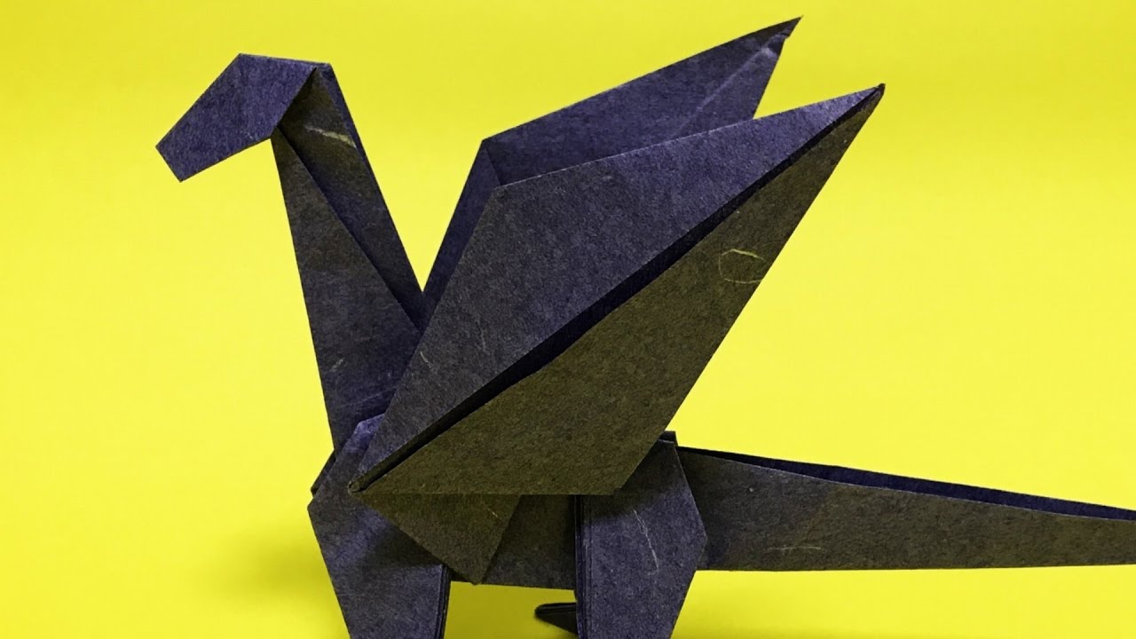 折り紙 ドラゴンを折ってみた 折り方 Youtube