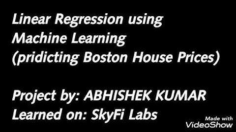 Machine Learning using Python - Project assignment for SkyFi Labs Online Course - by "Abhishek Kumar
