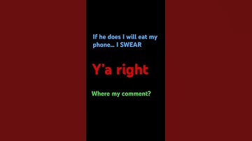I will eat my phone if he comments on this video #captainobvious #twaddle #steak #steakwad #steak