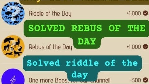 solved rebus of the day | Zoo Riddle of the day | Zoo daily boost | daily reward #riddle #rebus #zoo