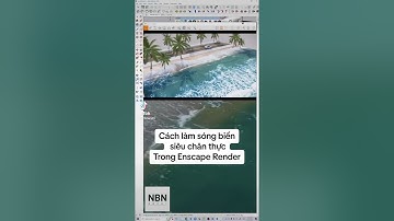Cách tạo ra sóng biển siêu chi tiết trong Enscape Sketchup #enscape #sketchup #nbn_archi