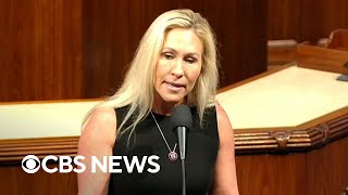 Watch: Marjorie Taylor Greene voices opposition to TikTok bill