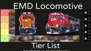 EMD locomotive tier list