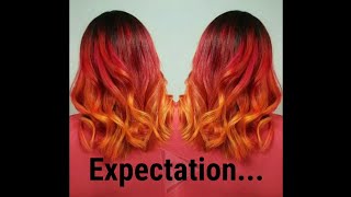 Fire Ombre Hair Fail.....bloody hell......Just for fun!!!!