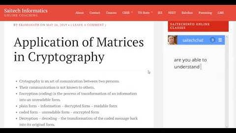 Cryptography - Applying inverse matrix technique