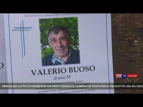 MERCOLEDI' LUTTO CITTADINO PER VALERIO E DOMENICO, FUNERALI DI STATO PER IL POLIZIOTTO | 06/03/2023