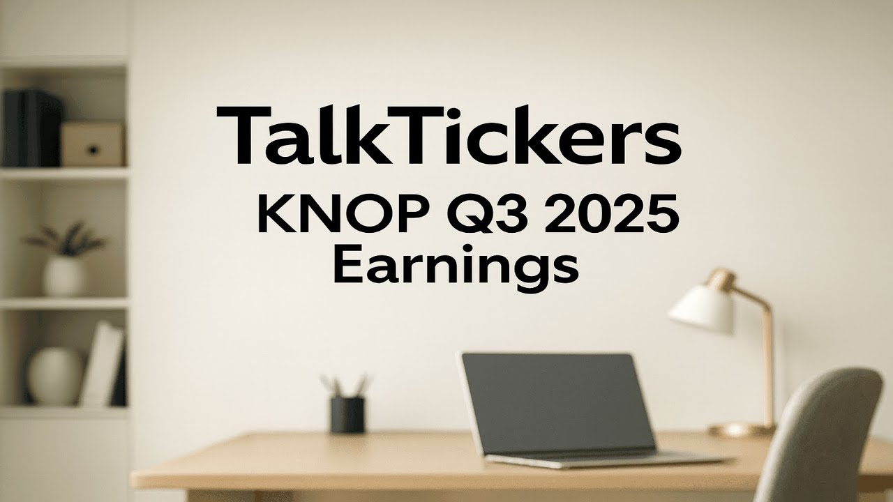 KNOP Q3 2025 Earnings Beat: $0.45 EPS & $963M Backlog Power Rally
