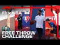 F1 Drivers Take On NBA Free Throw Challenge!
