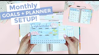 Monthly Planning & Goal Setting Routine || Erin Condren Compact Vertical Planner