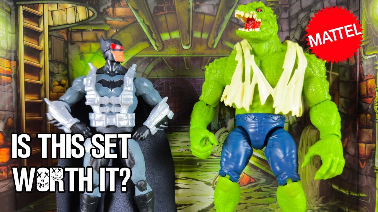 MATTEL IS BACK WITH DC! Batman vs Killer Croc 2-Pack Review & Unboxing
