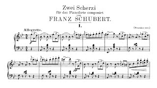Schubert - Scherzo No. 1 In B-Flat Major, D. 593 Audiosheet Kempff