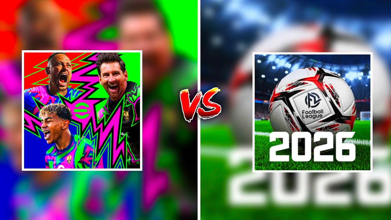 eFOOTBALL 26 MOBILE vs FOOTBALL LEAGUE 2026 - GAMEPLAY & GRAPHICS ...