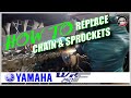 Yamaha WR250cc How to Replace Chain &amp; Sprockets @pmgmotorcycles  #yamahamotorcycle