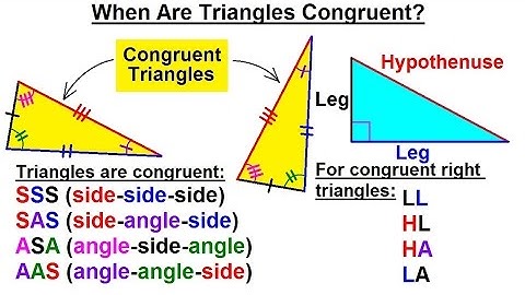 Geometry - Basic Terminology (13 of 34) What Makes Triangles Congruent?