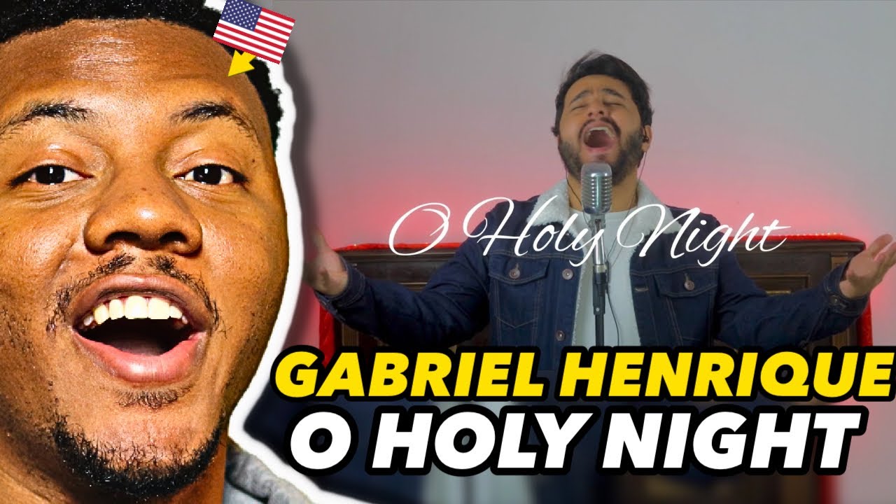 O Holy Night - Gabriel Henrique ( Cover Mariah Carey) REACTION!